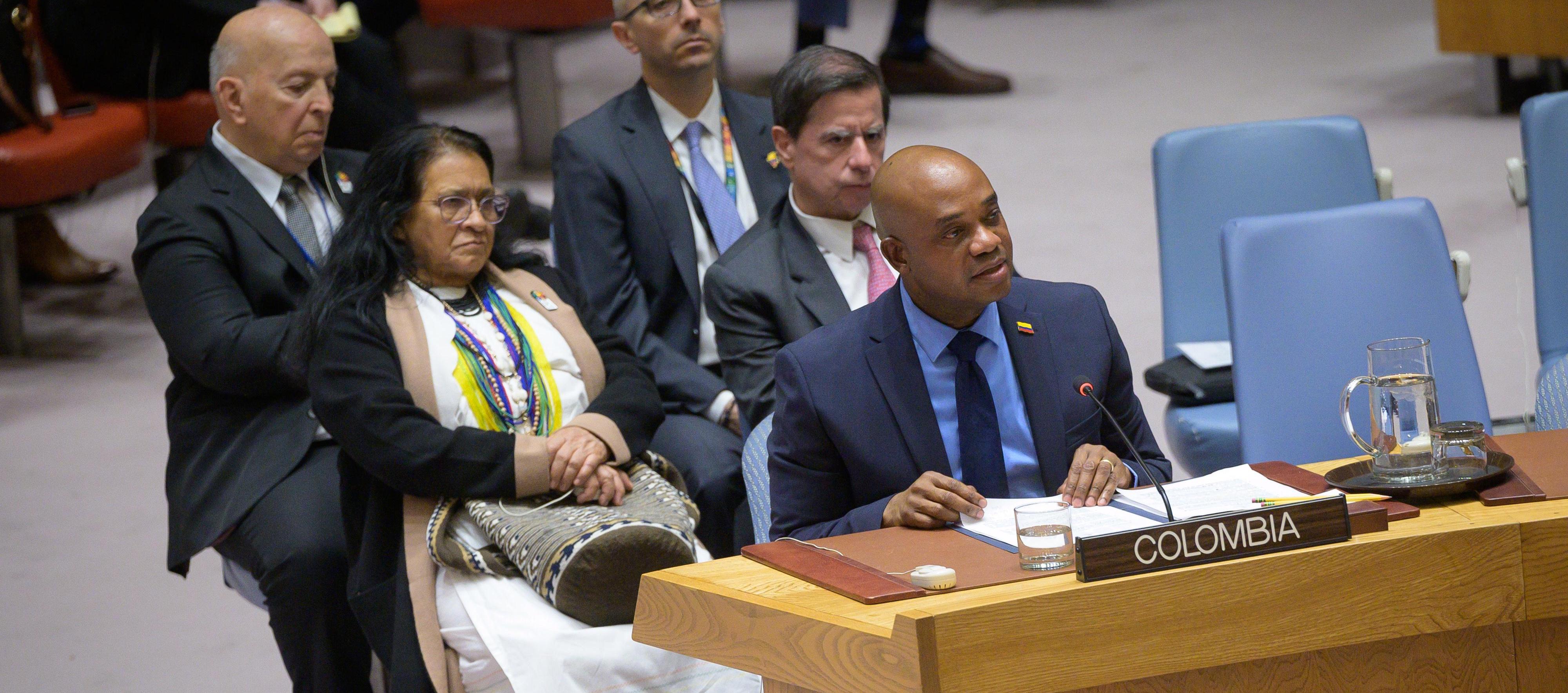 Canciller Luis Gilberto Murillo en el Consejo de Seguridad de la ONU.