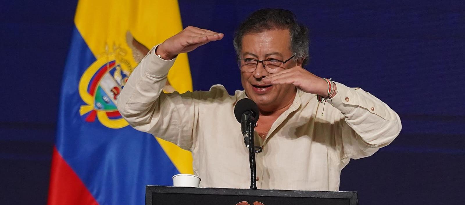 El Presidente Gustavo Petro en Barranquilla.