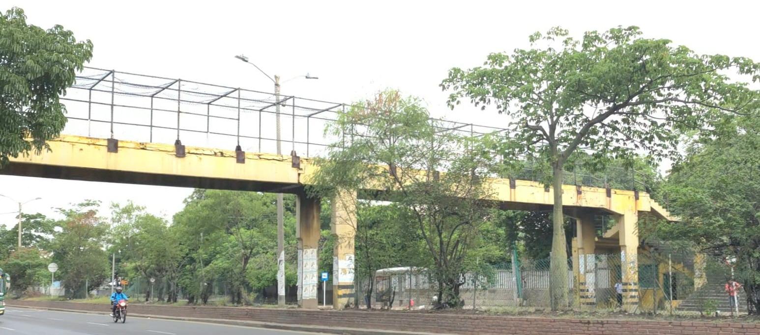 Puente peatonal de la calle 30.