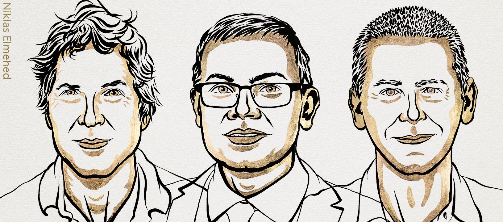 David Baker, Demis Hassabis y John M. Jumper.