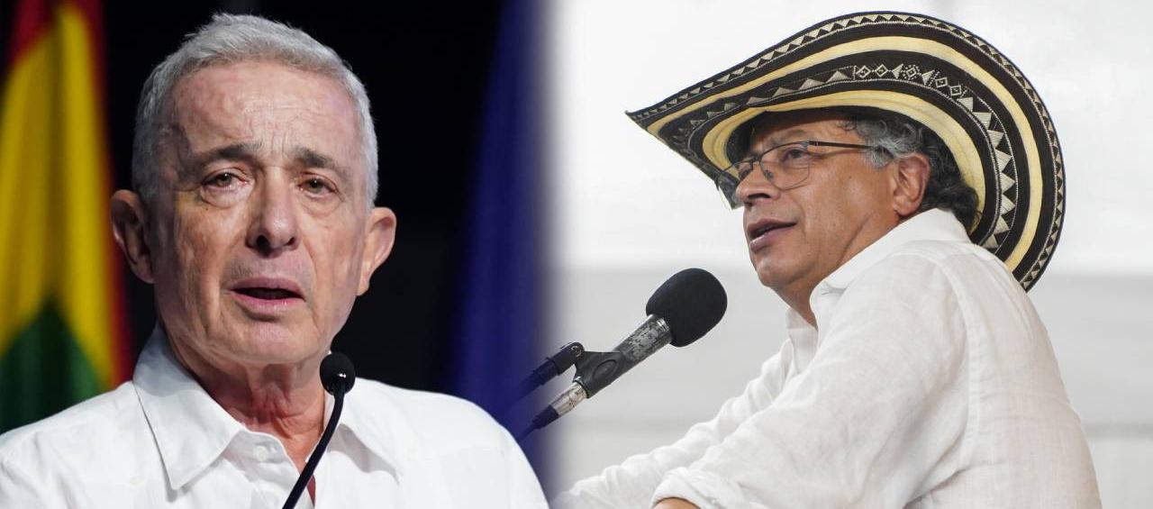 Álvaro Uribe y Gustavo Petro.