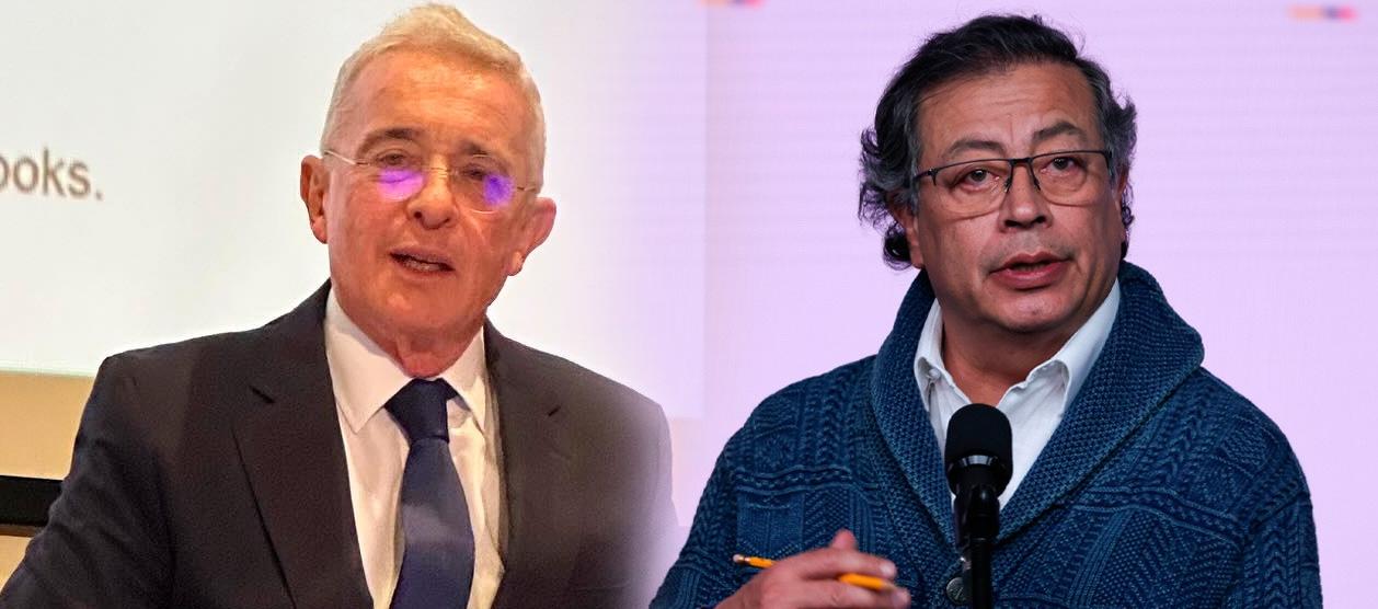 Álvaro Uribe y Gustavo Petro.