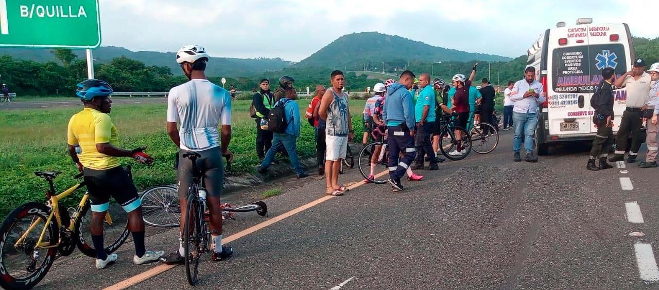 Lugar de la Vía al Mar donde ocurrió el fatal accidente. 