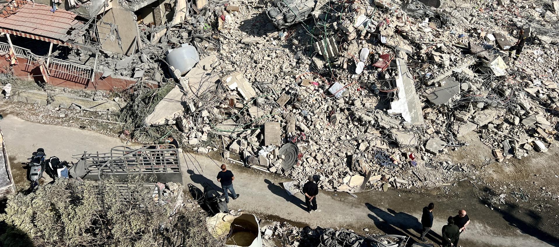 Desastres de la guerra en el sur del Líbano.