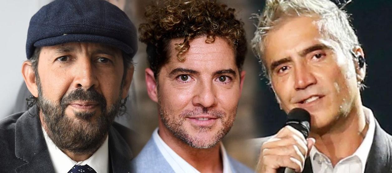 Juan Luis Guerra, David Bisbal y Alejandro Fernández.