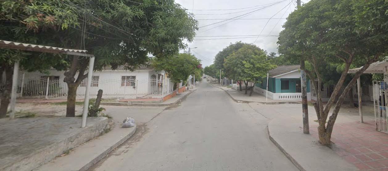 Sector donde se registró el crimen. 