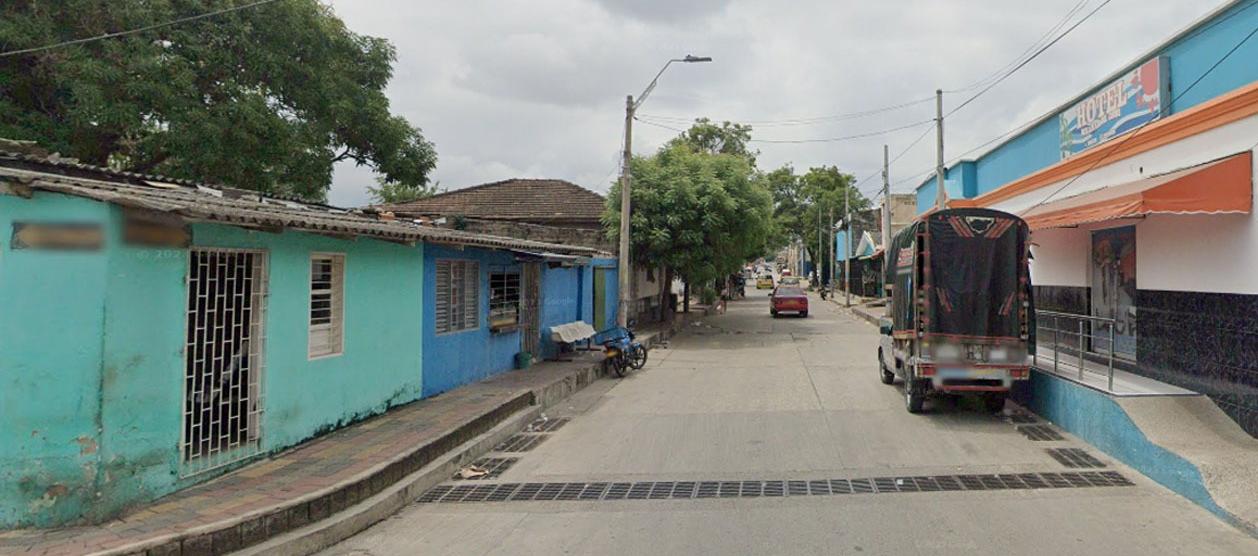 Sector donde se registró el ataque. 