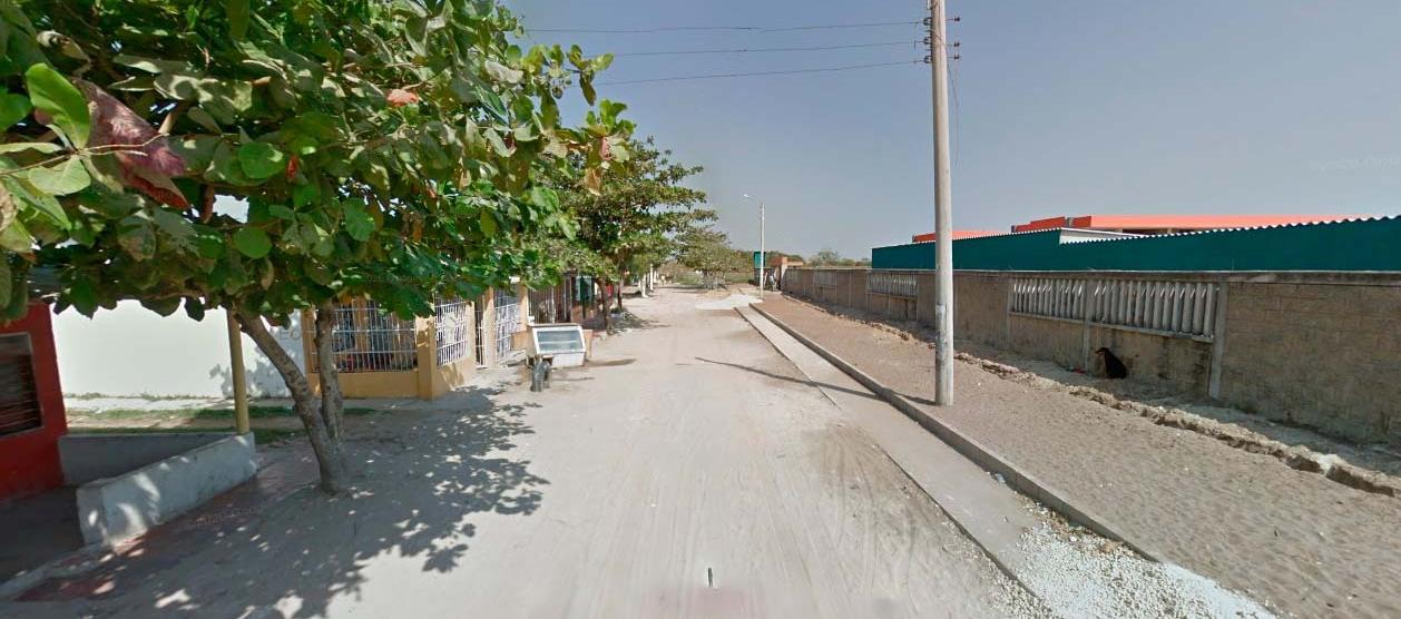 Sector aledaño a donde se registraron los hechos. 