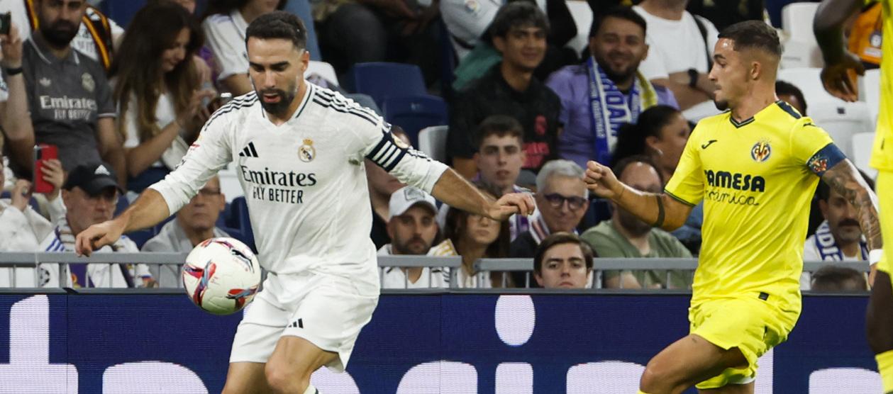 Dani Carvajal durante el partido del sábado contra el Villarreal. 