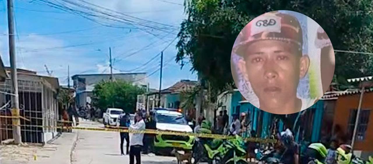 Lugar donde fue asesinado Yeison.  