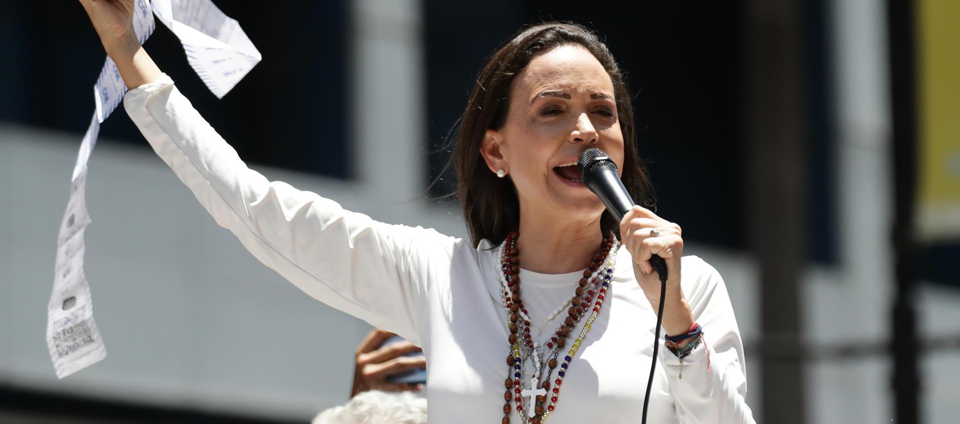 María Corina Machado, líder opositora venezolana.