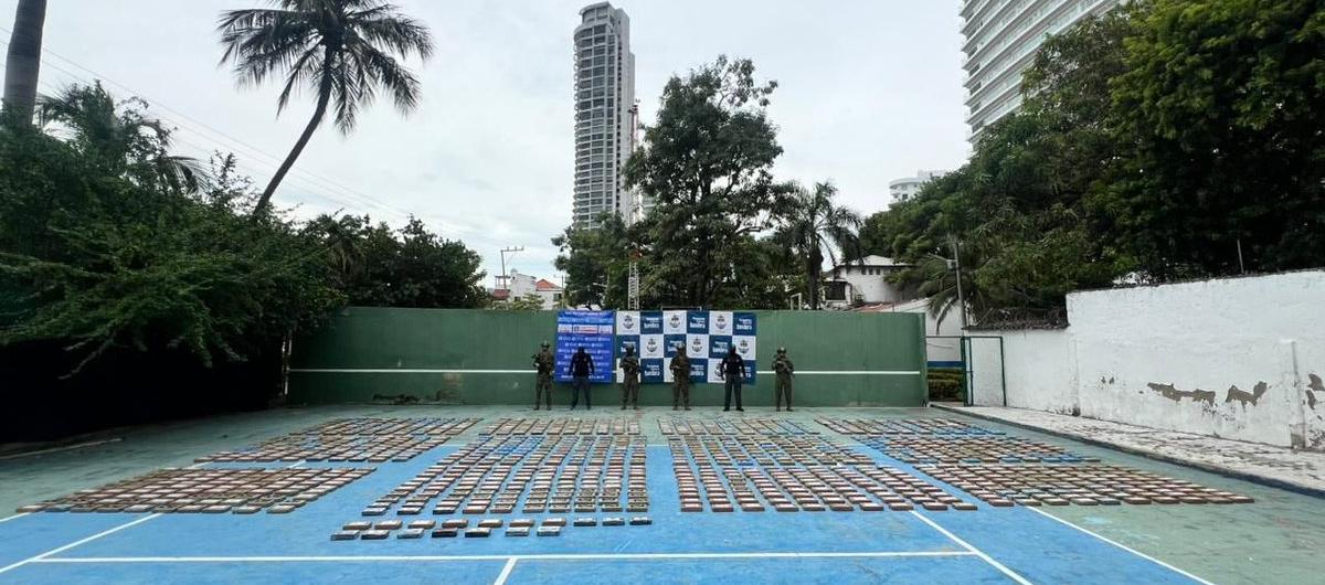 Estupefaciente incautado. 