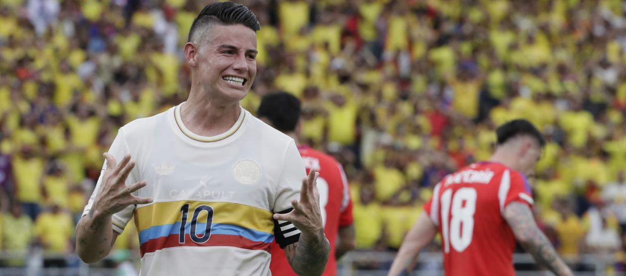 James Rodríguez fue la gran figura se Colombia contra Chile. 
