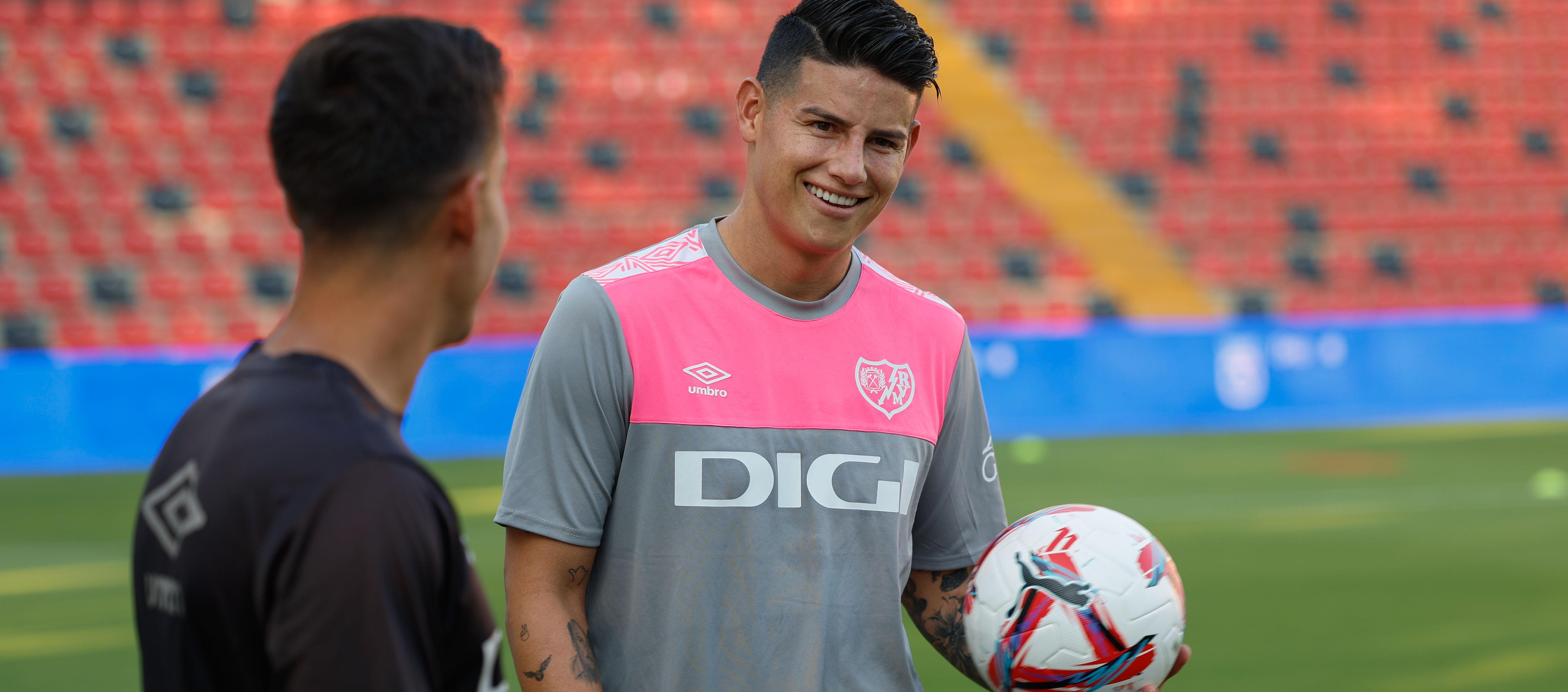 James Rodríguez, mediocampista colombiano del Rayo Vallecano.