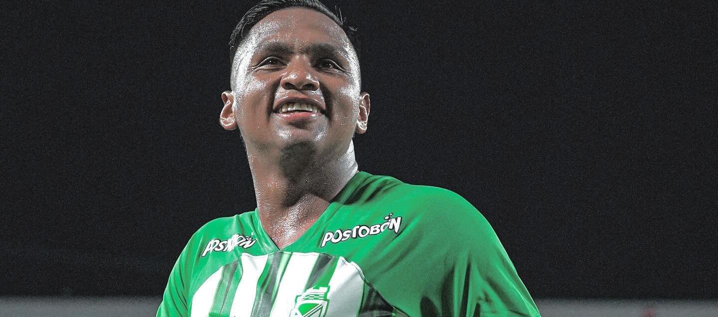 Alfredo Morelos, delantero del Atlético Nacional.