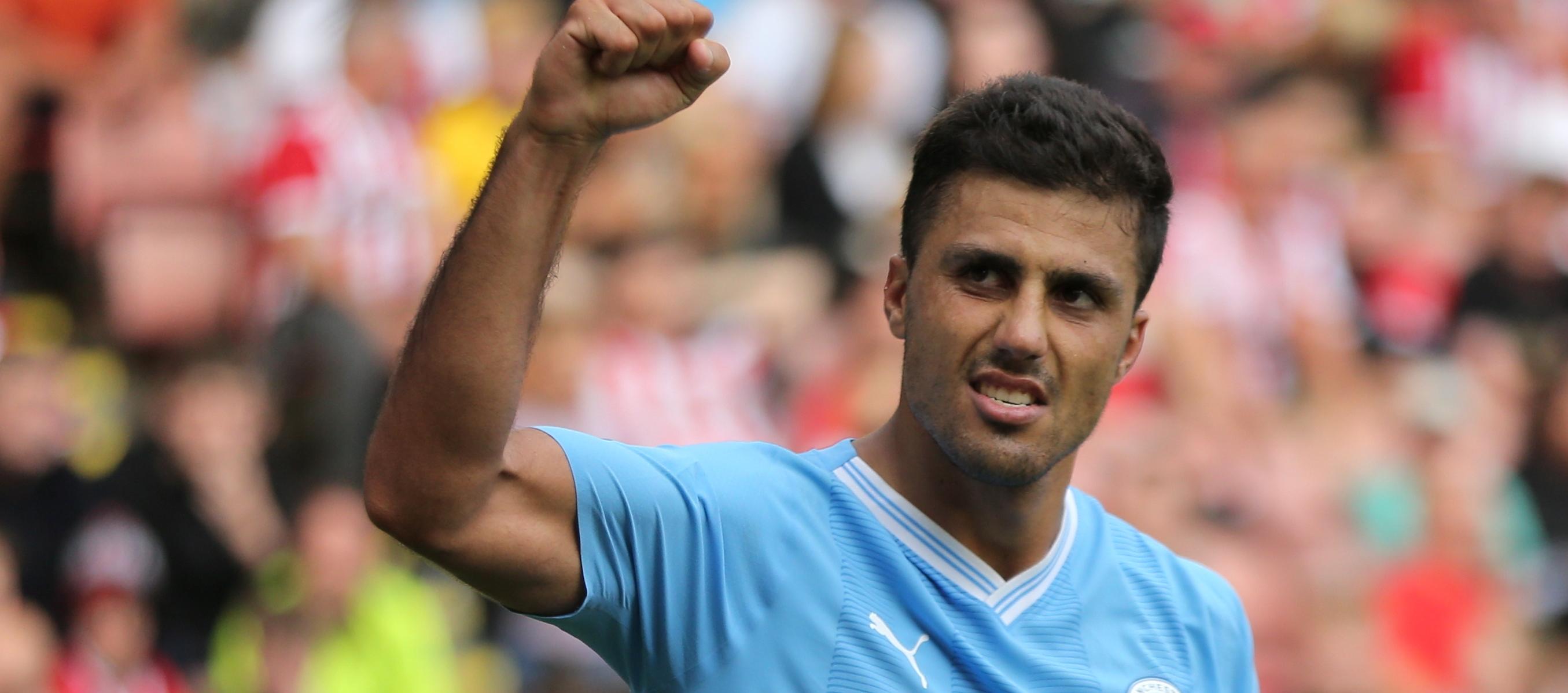 Rodrigo Hernández, mediocampista español del Manchester City.