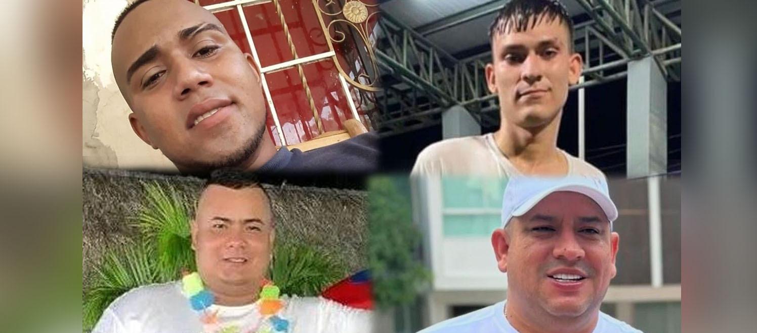 Cuatro de las víctimas asesinadas en octubre.