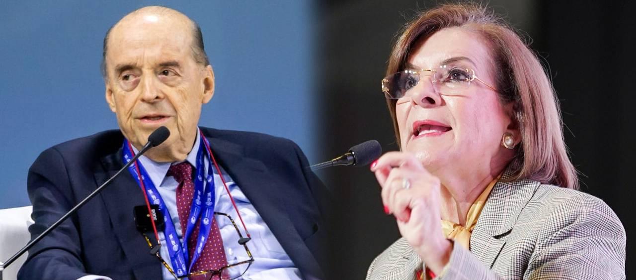 Álvaro Leyva Durán y Margarita Cabello.