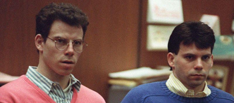 Los hermanos Menéndez en 1989.