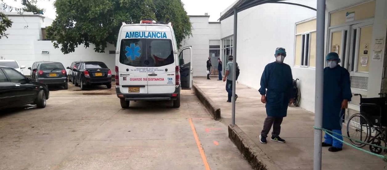 Clínica Adela de Char, a donde fue llevado en primera instancia la víctima. 