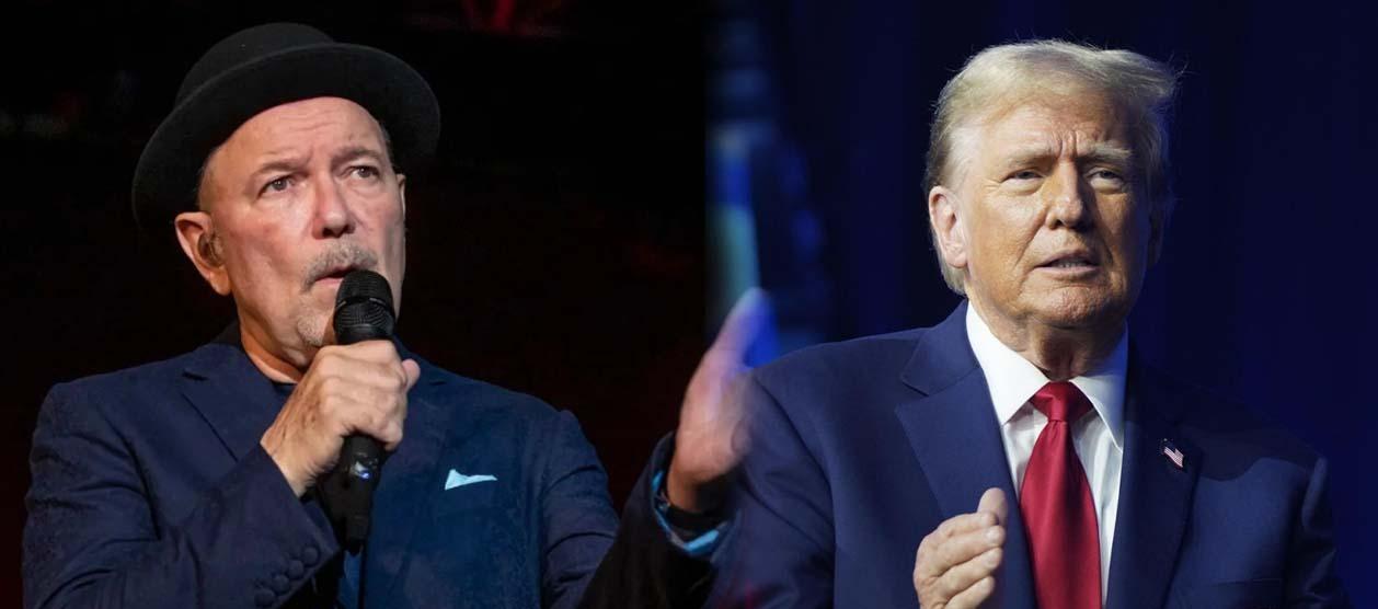 Rubén Blades y Donald Trump.