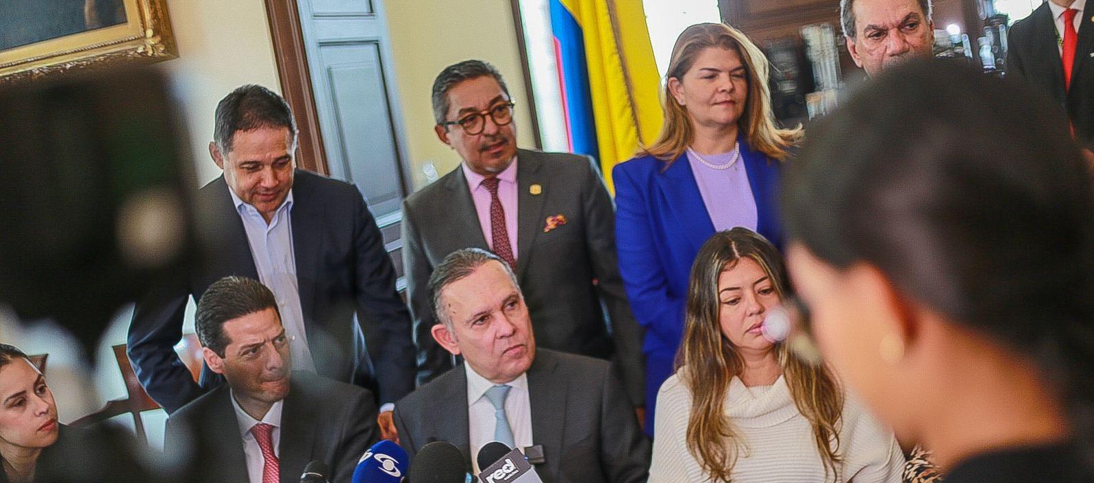 Efraín Cepeda, presidente del Congreso, durante las declaraciones sobre valorización.