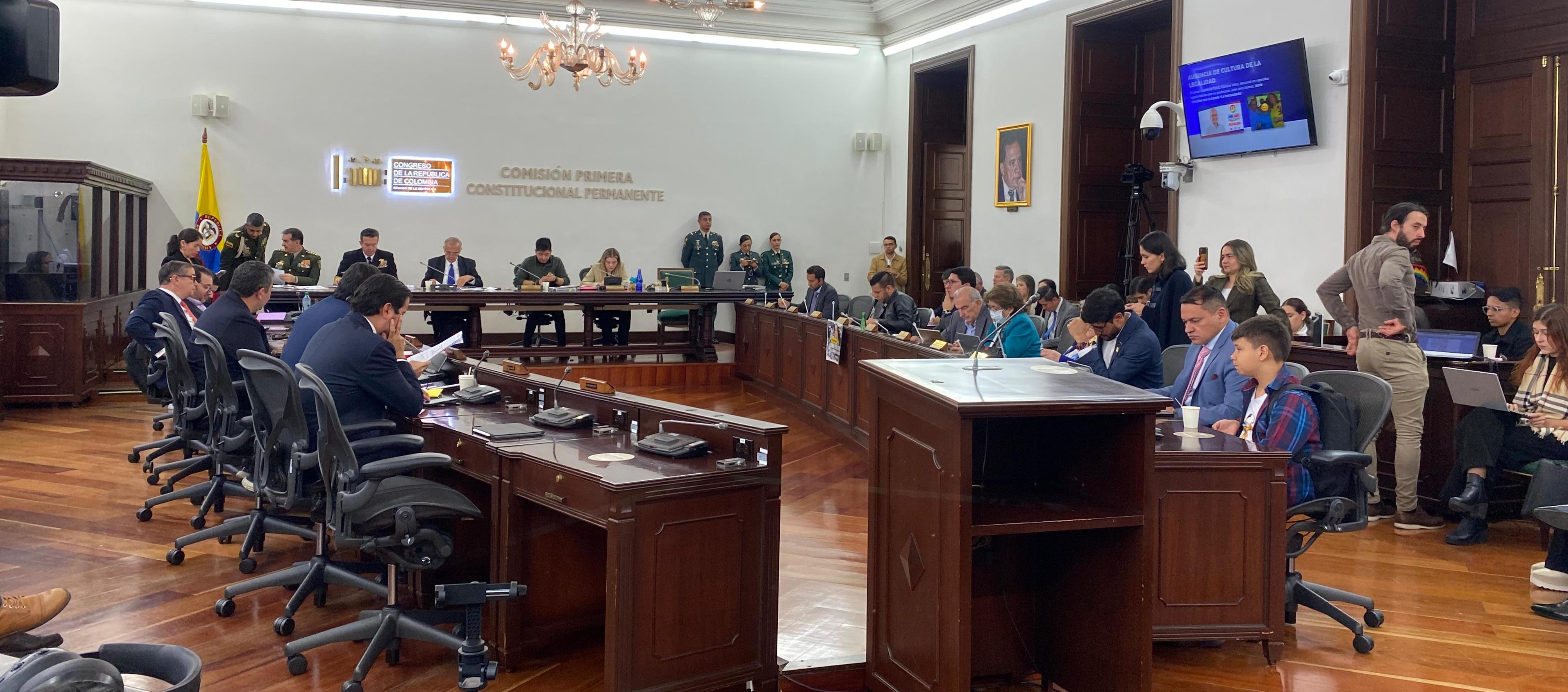 Comisión Primera del Senado.