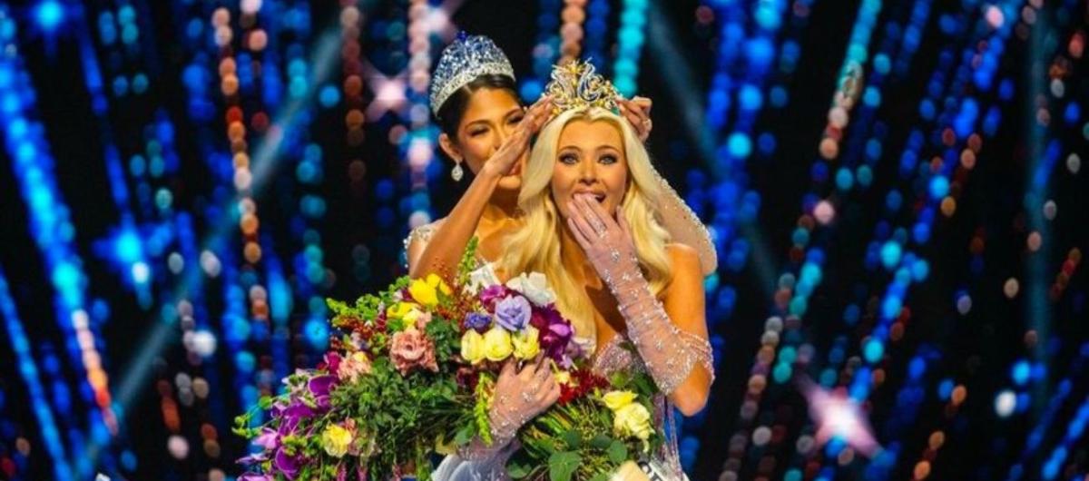 La danesa Victoria Kjaer tras ser coronada Miss Universo. 