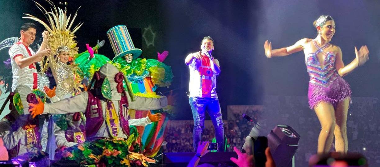 Elder Dayán con las Reinas Tatiana y Alexsandra