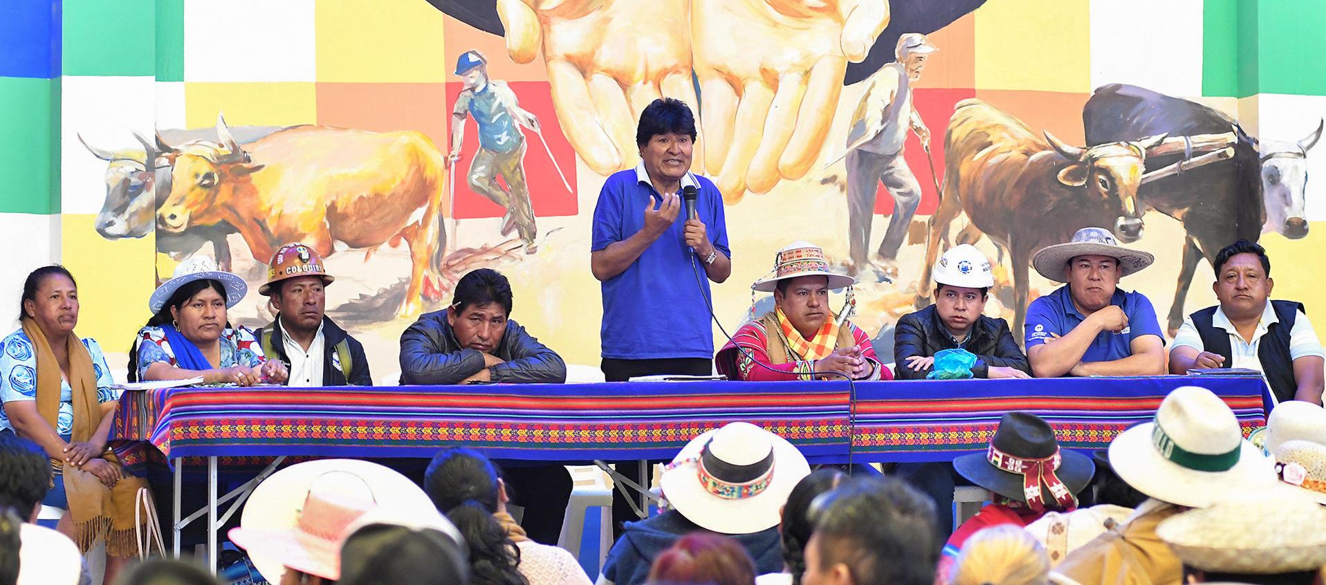 Evo Morales.