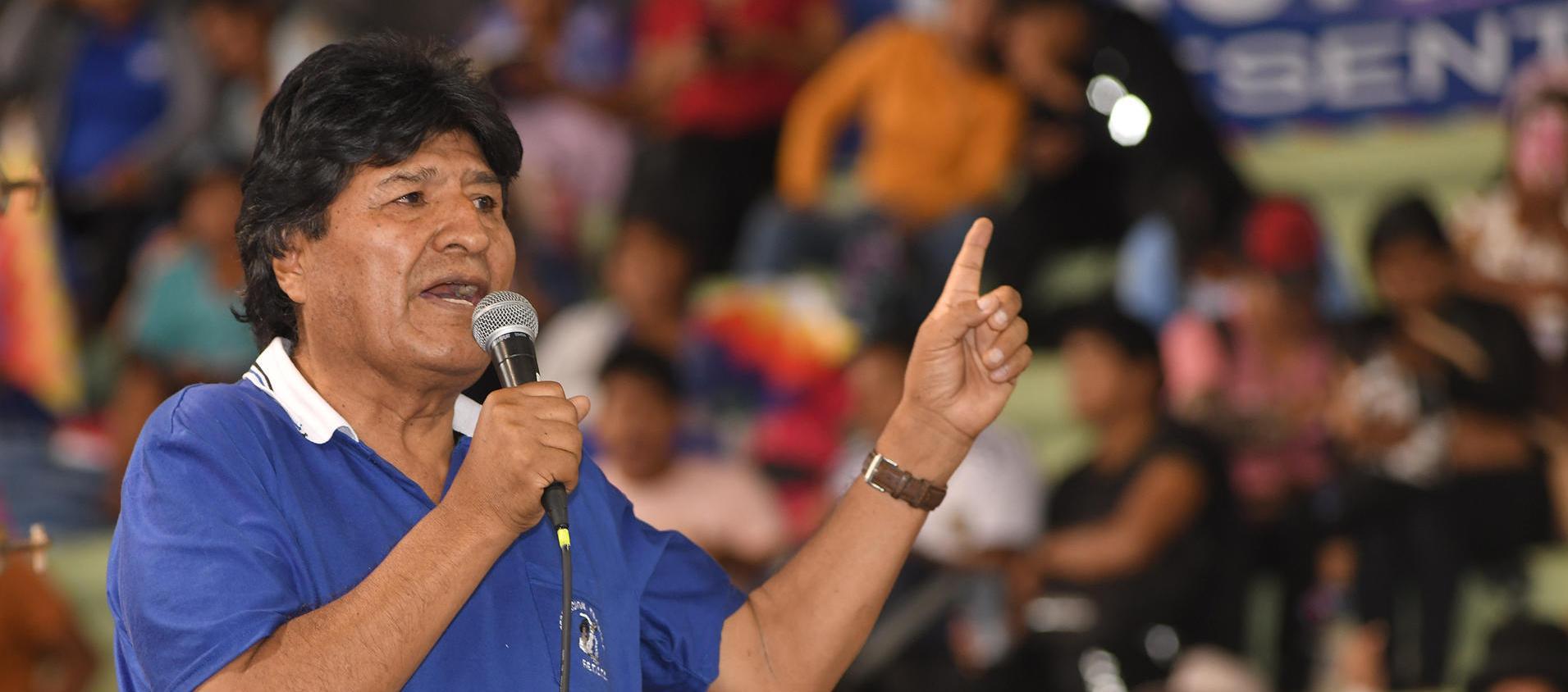 Evo Morales, expresidente de Bolivia.