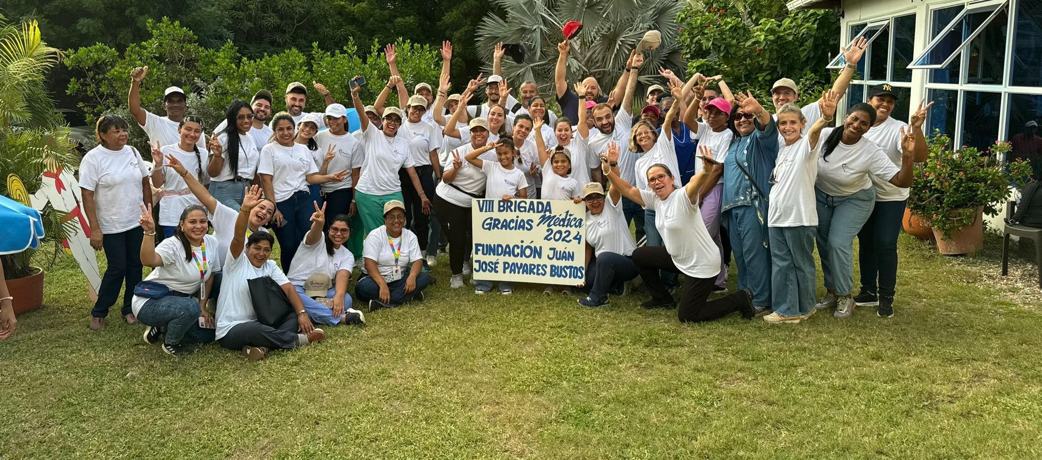 Personal de la Fundación Juan José Payares Bustos en la Brigada Médica.