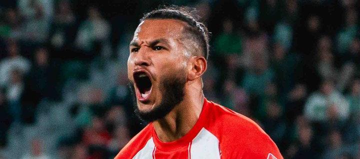 Luis Suárez celebrando su gol al Elche.