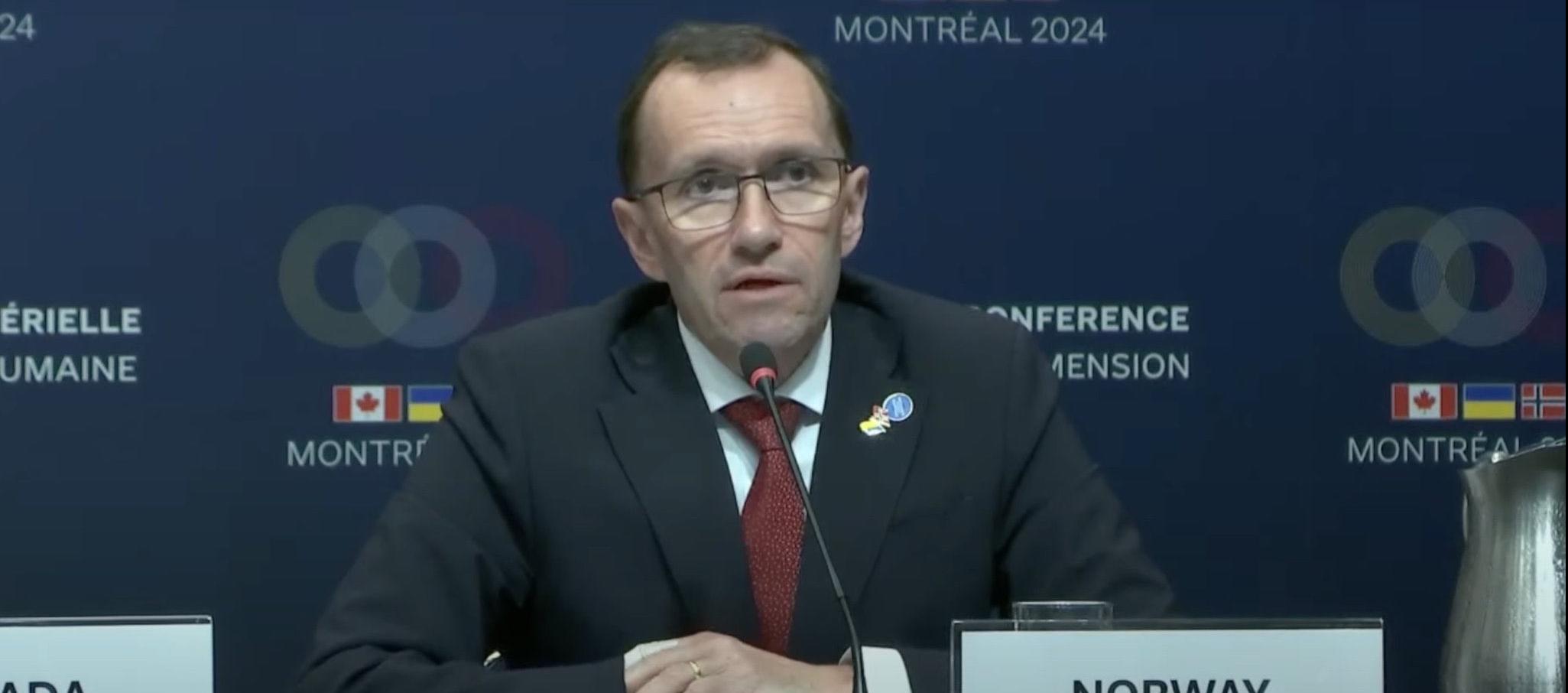 Espen Barth Eide, Ministro de Exteriores de Noruega.