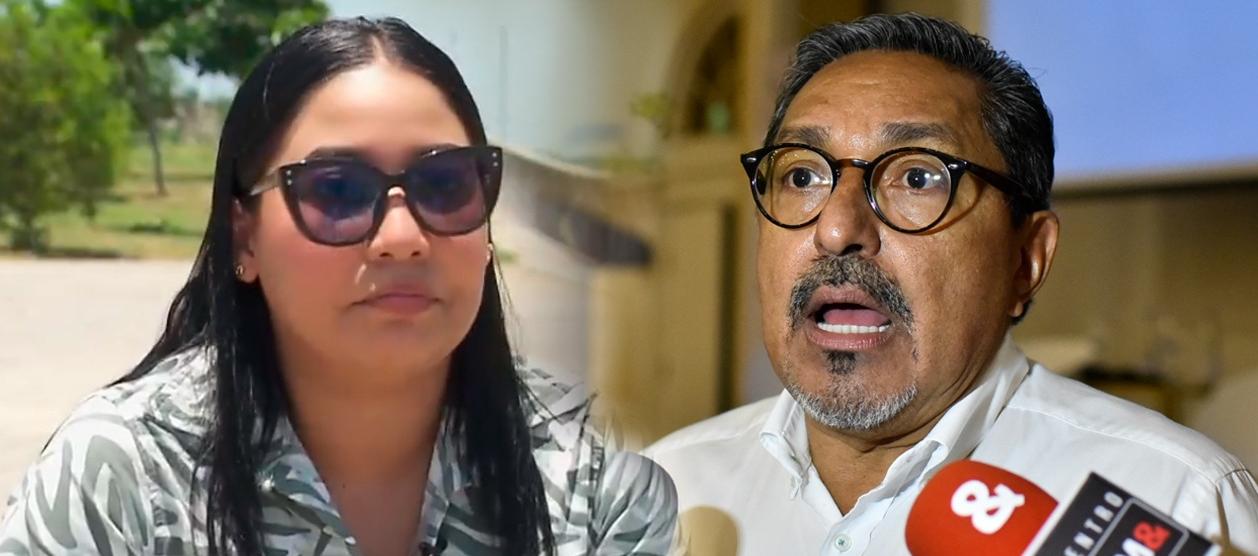 Guisella Mejía Viana y el congresista Modesto Aguilera.