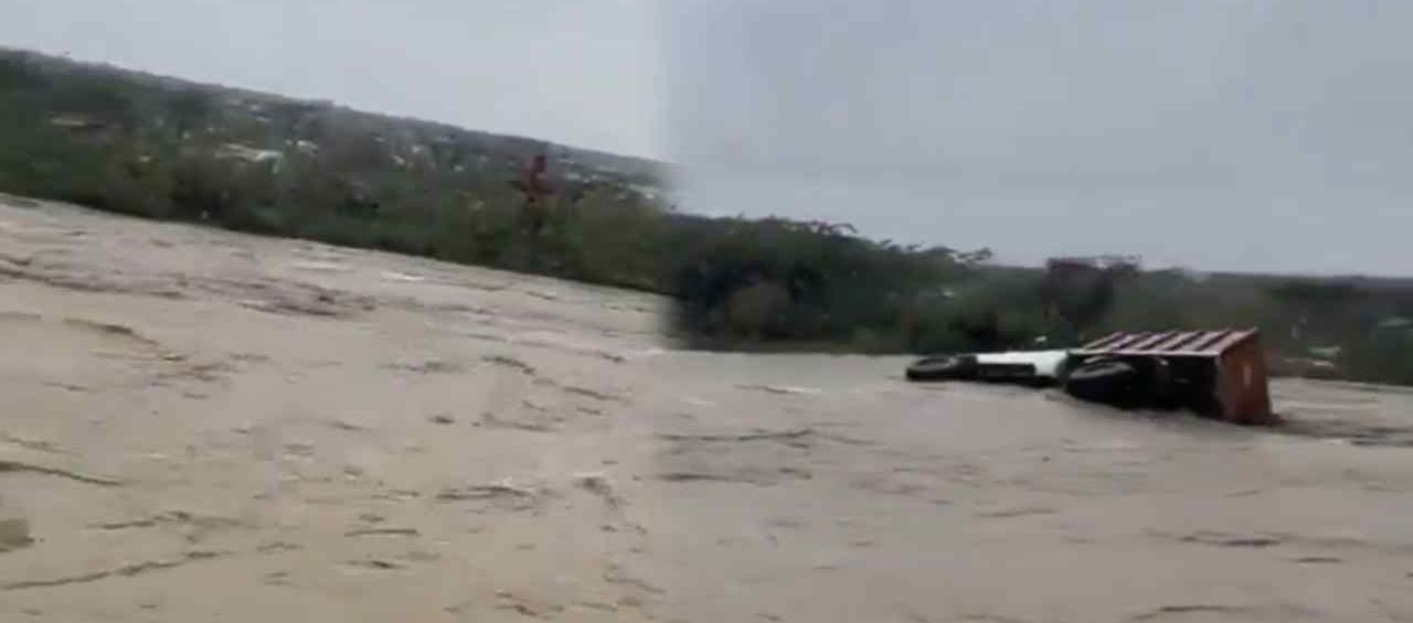 Caudal en La Guajira a raíz de las lluvias.