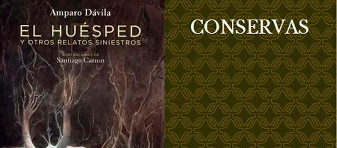 Los libros 'El Huésped' y 'Conservas'.