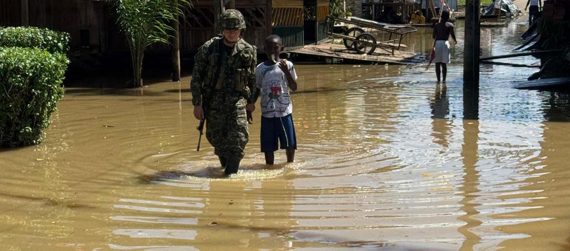 Inundación en Alto Baudó, Chocó.