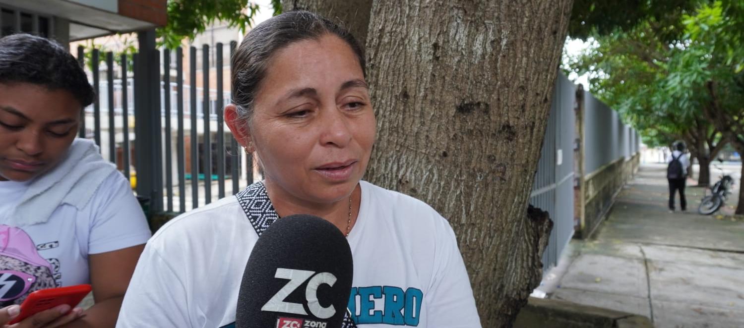 Liney Fuentes Cabrera, madre del menor muerto. 