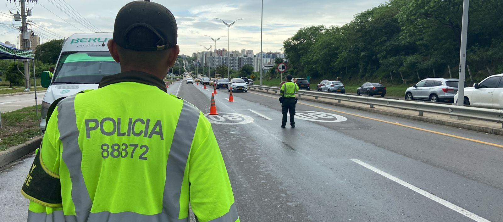 Operativo de control de la Policía. 