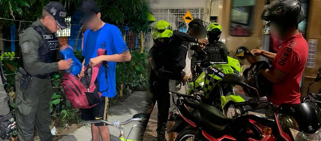 Operativos de control de la Policía en las calles de la ciudad. 