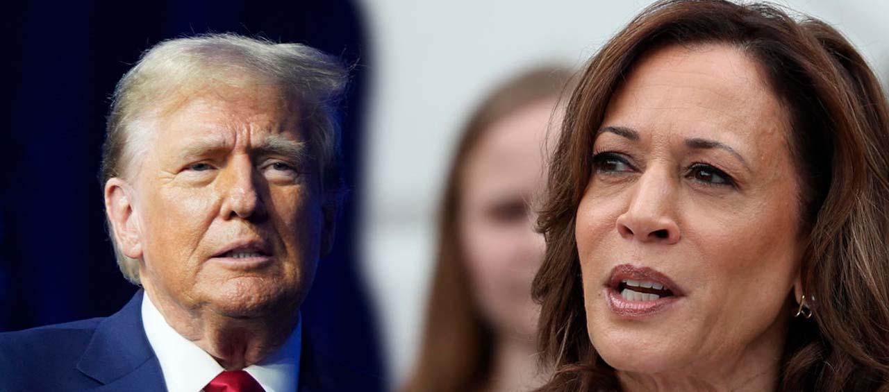 Candidatos a la presidencia de Estados Unidos, expresidente Donald Trump y actual vicepresidenta, Kamala Harris.