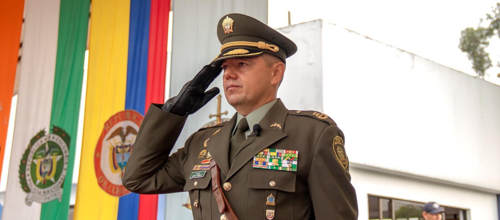 El coronel Edwin Masleider Urrego Pedraza, nuevo director de la Policía Metropolitana.