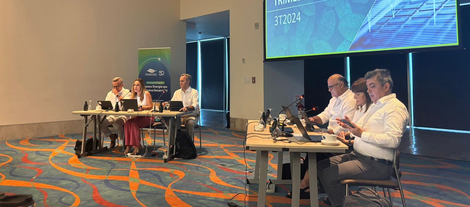 Promigas en la entrega de resultados trimestrales.