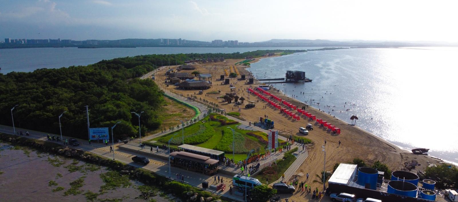 Imagen aérea de Puerto Mocho.