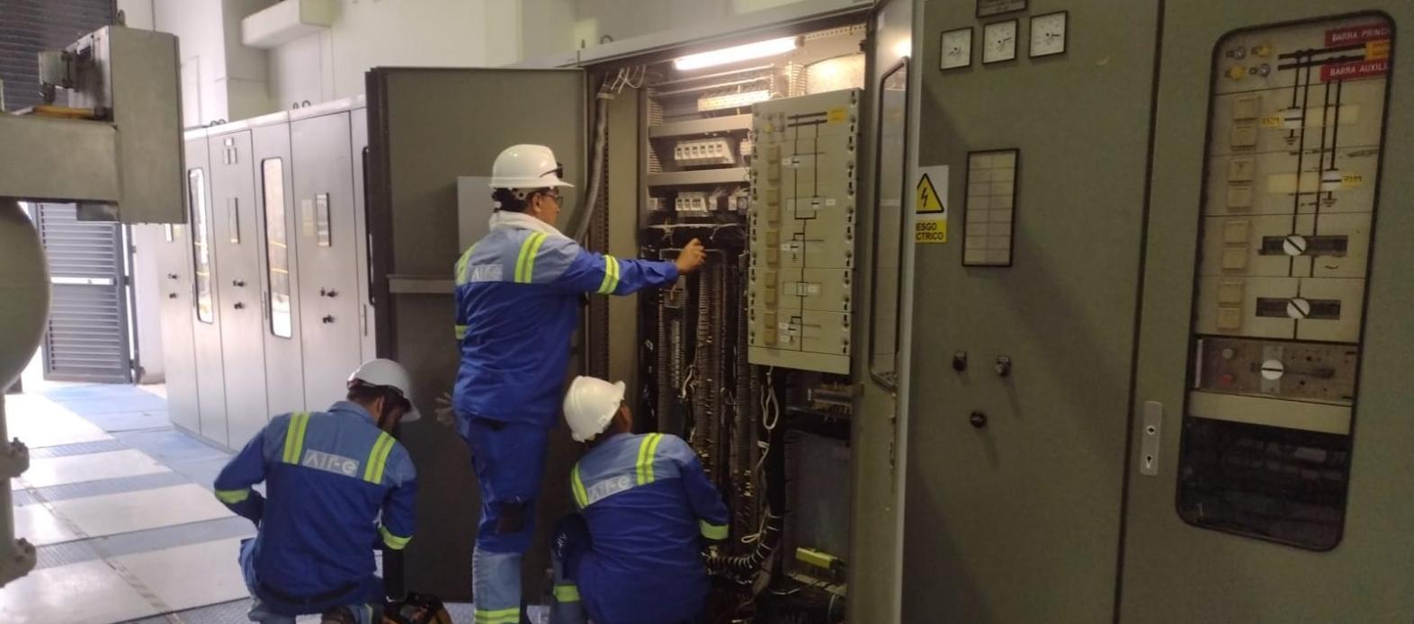 Subestación de energía.