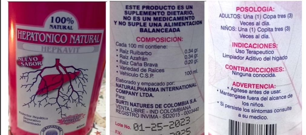 El suplemento dietario falsificado.