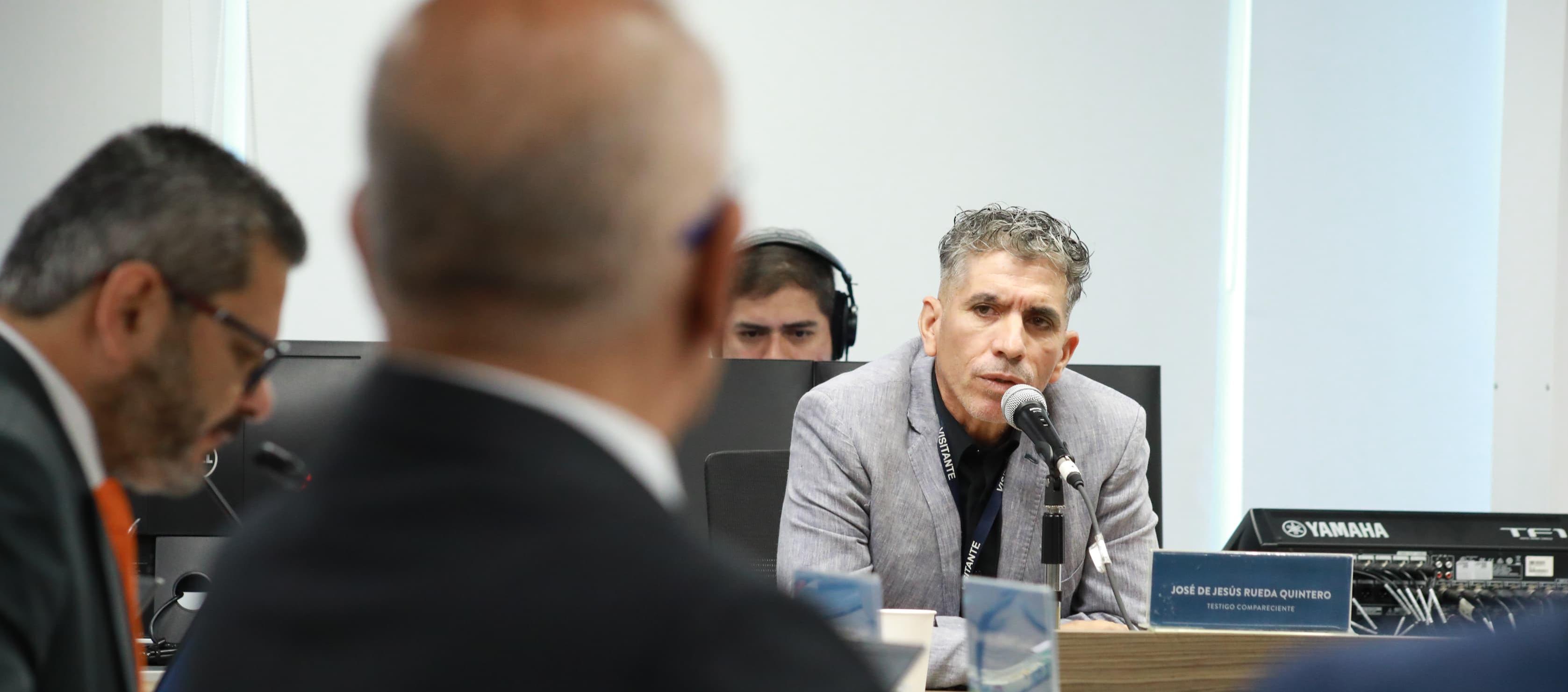 Sargento viceprimero (r )  José de Jesús Rueda Quintero en interrogatorio ante la JEP. 