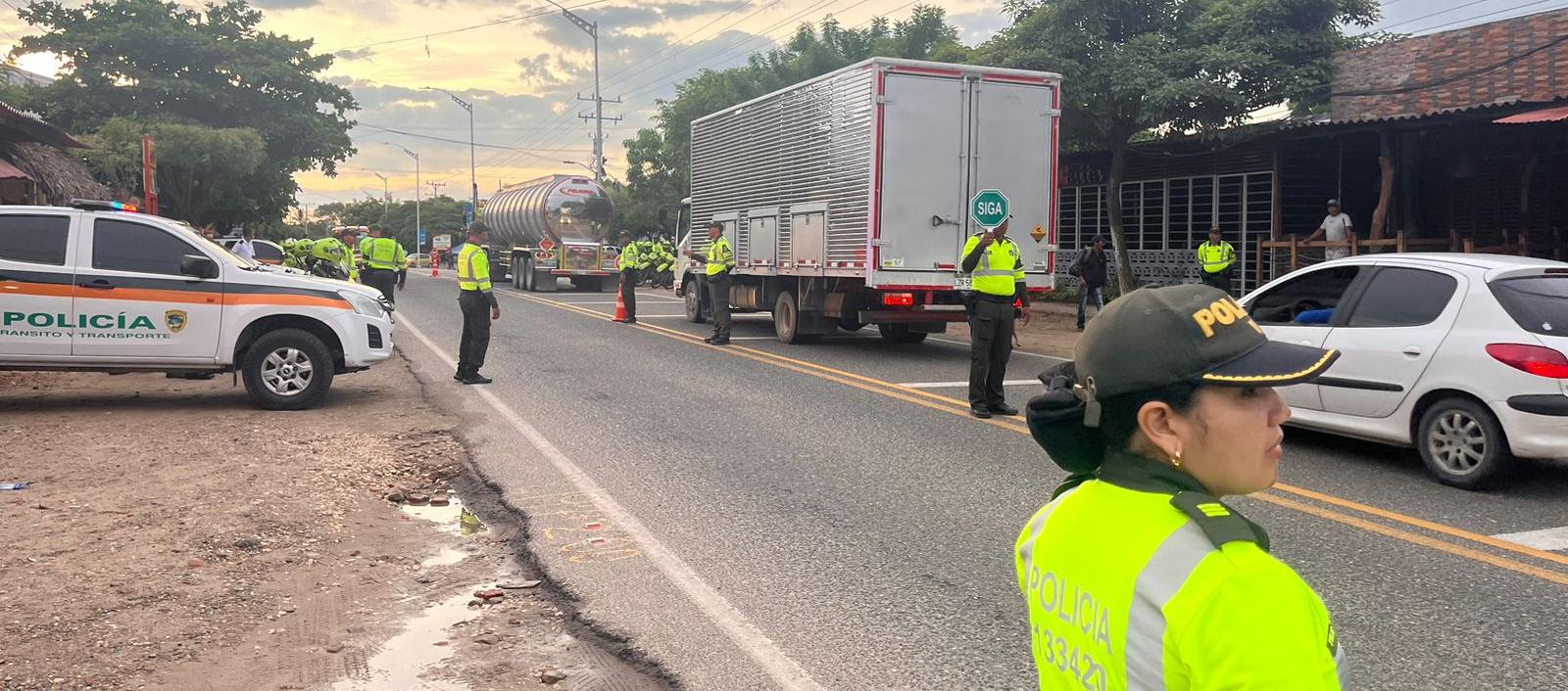 Seccional de Tránsito y Transporte en el Atlántico.