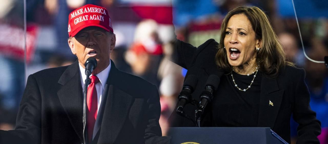 Donald Trump y Kamala Harris.